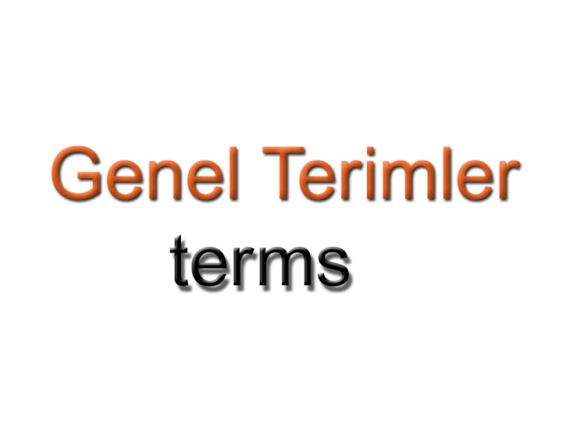 Genel Terimler